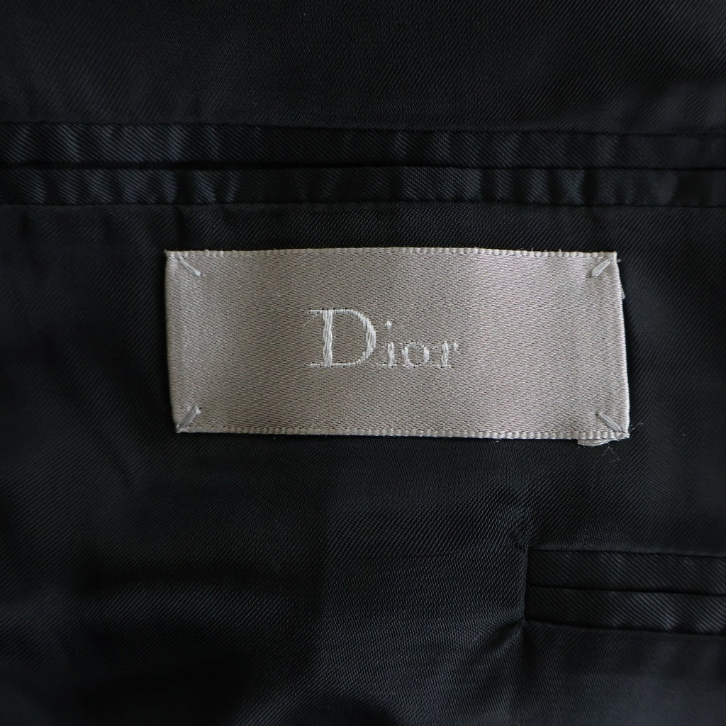 Dior HOMME(ディオールオム) 13SS ロゴボタン 2B テーラードジャケット スラックスパンツ セットアップ ブルー 363C213M2158