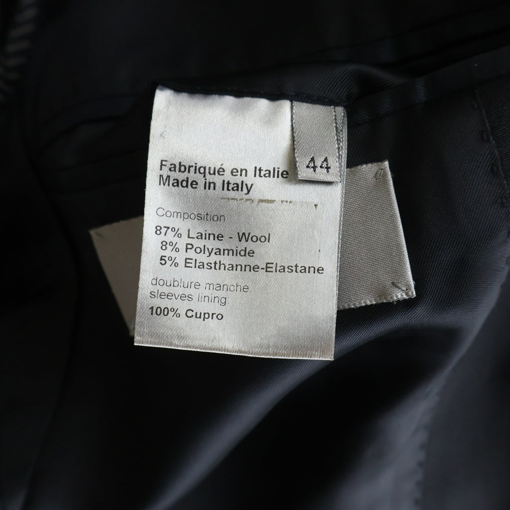 Dior HOMME(ディオールオム) 09SS スラッシュラペルテーラードジャケット ブラック 9E3122751021