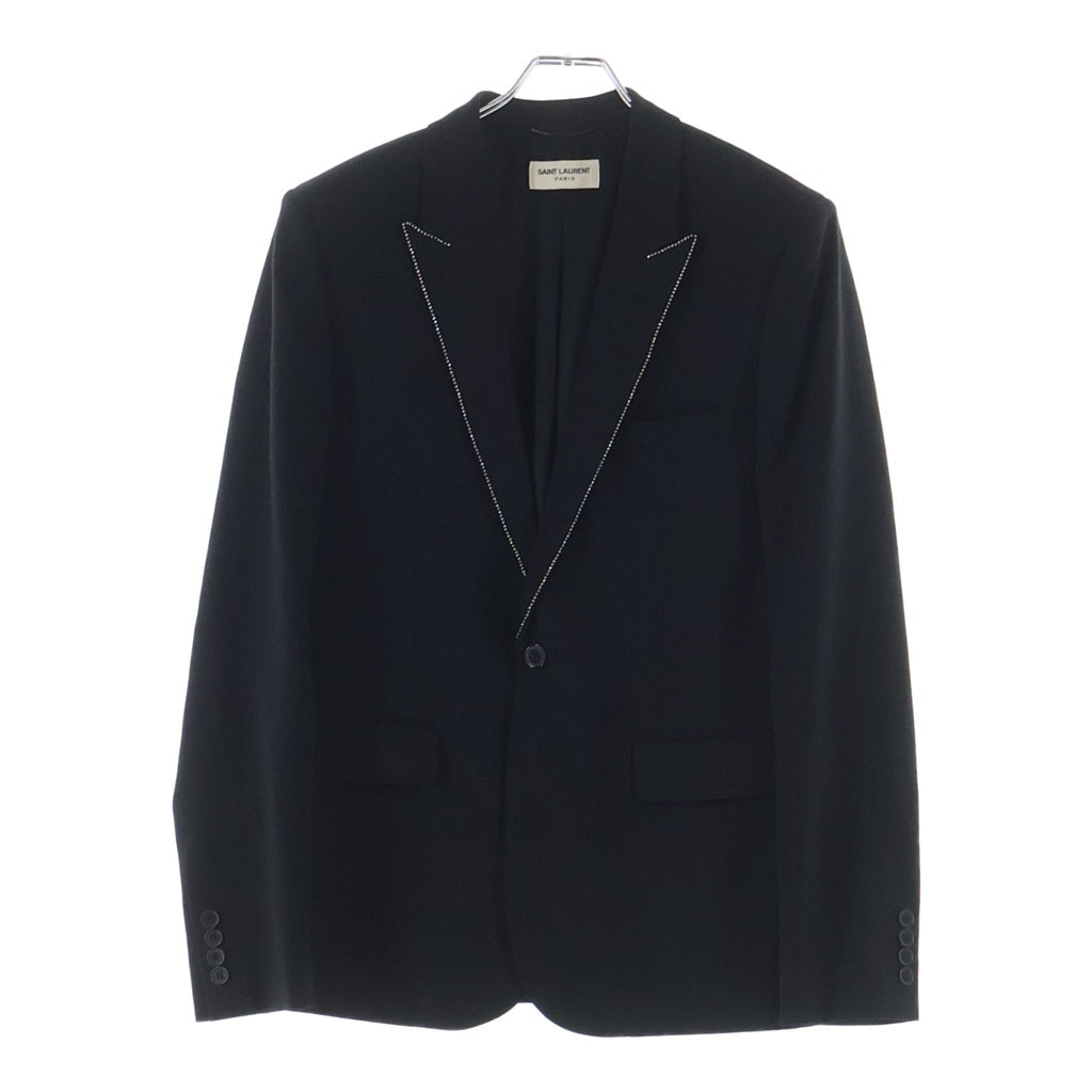 SAINT LAURENT PARIS(サンローランパリ) 16SS ストーンラペル シングルテーラードジャケット ブラック 394019 Y239W