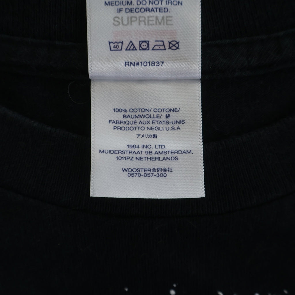 SUPREME(シュプリーム) 23SS × UNDERCOVER Tag Tee アンダーカバー タグ グラフィックプリント クルーネック半袖Tシャツ カットソー ブラック/ホワイト