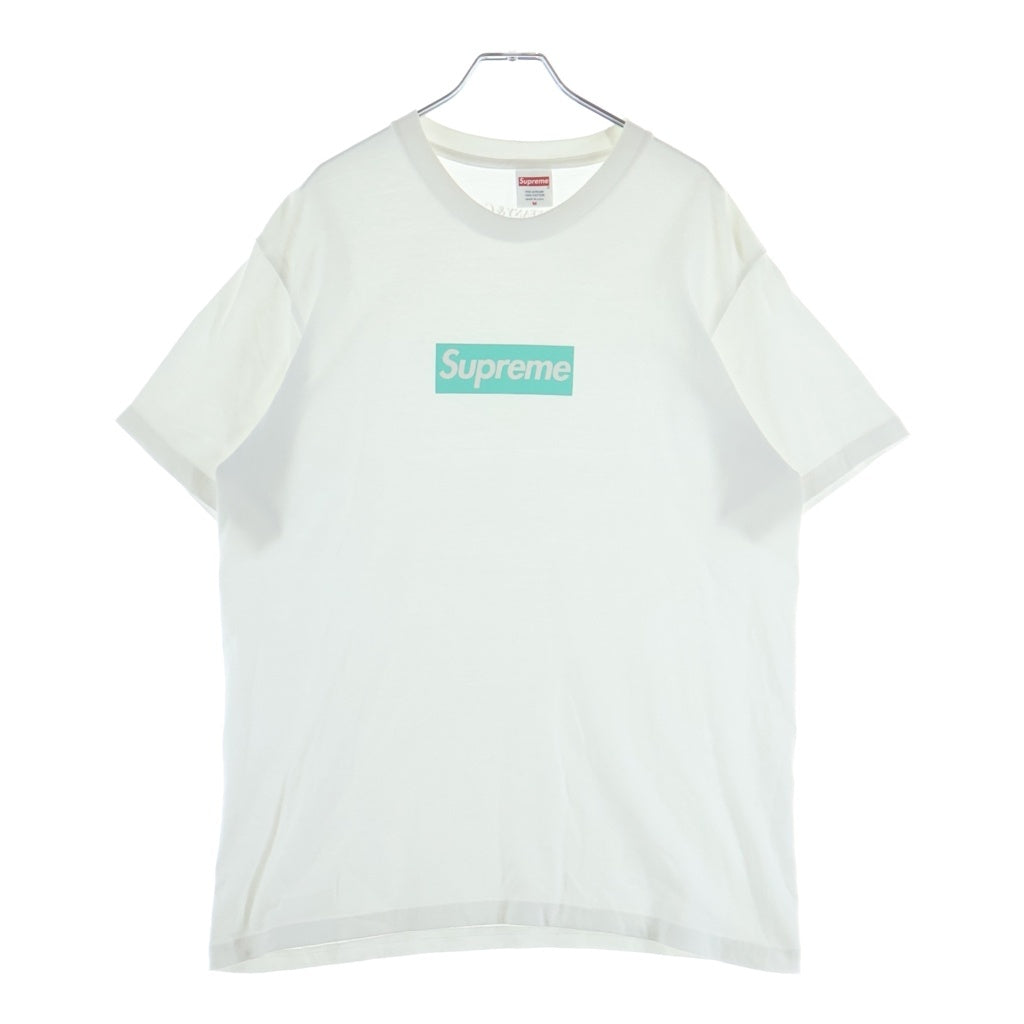SUPREME(シュプリーム) 21AW ×Tiffany&Co Box Logo Tee ティファニー ボックスロゴ 半袖Tシャツ カットソー ホワイト