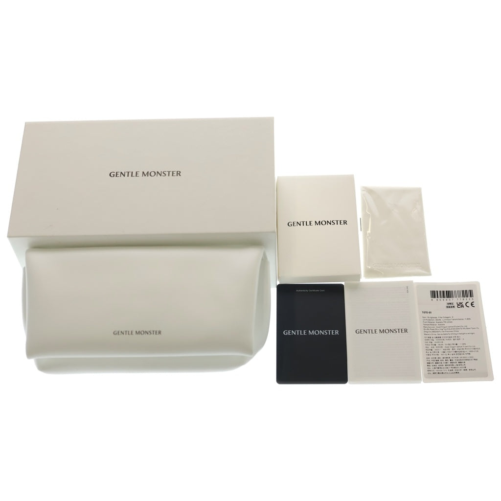 GENTLE MONSTER(ジェントルモンスター) TOTE1 スクエアフレーム サングラス アイウェア 眼鏡 ブラック