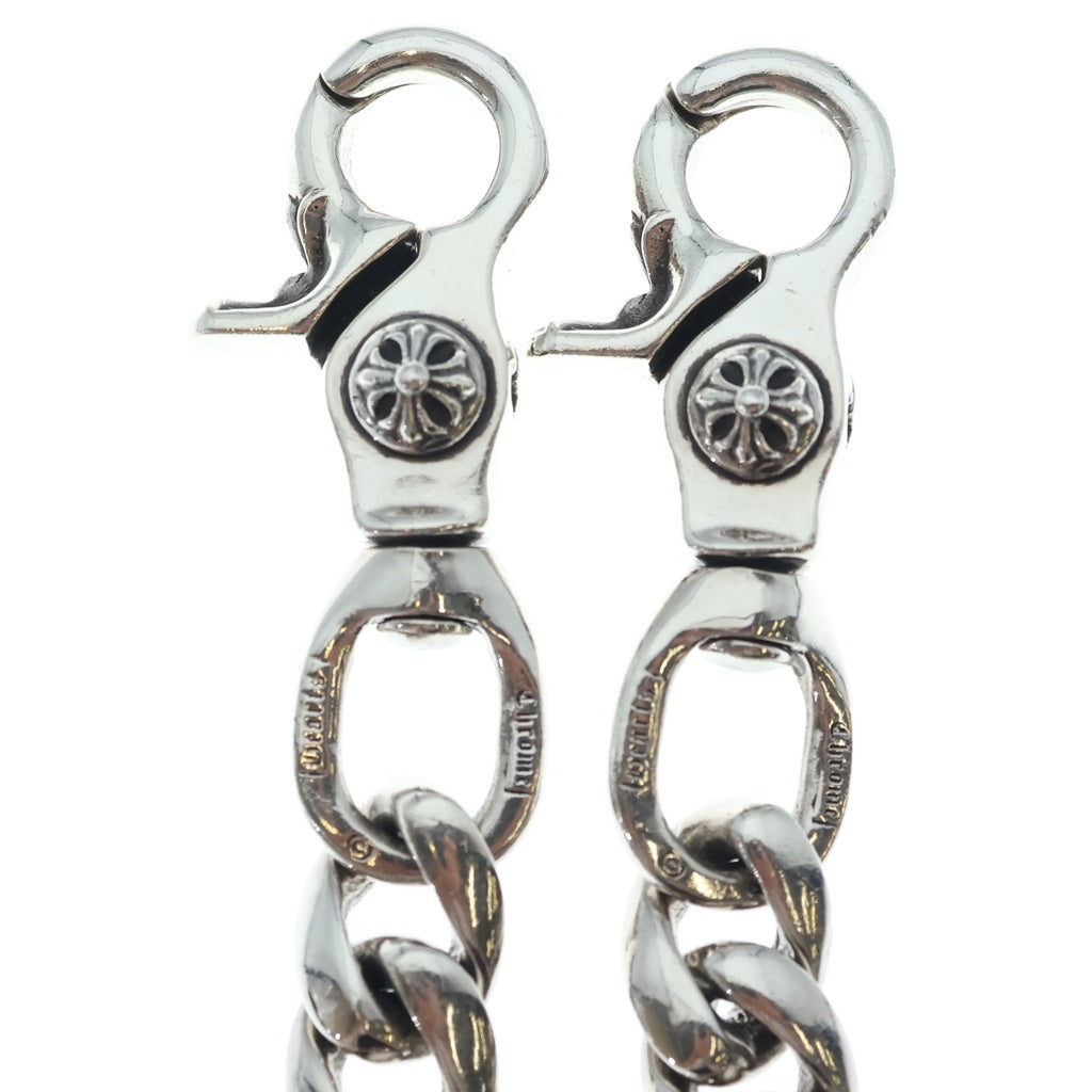 CHROME HEARTS(クロムハーツ) CLASSIC SHORT-T/ 2クリップショートクラシック ウォレットチェーン シルバー BCA068