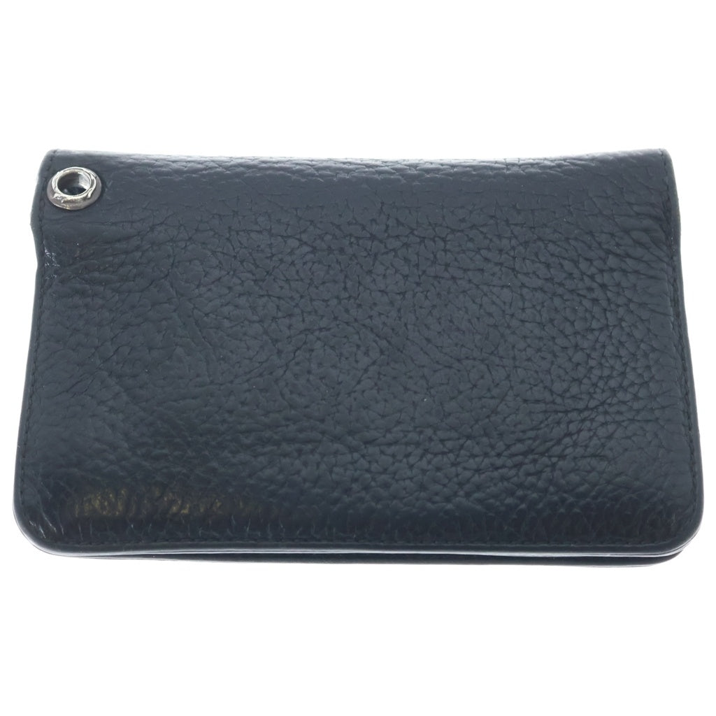 CHROME HEARTS(クロムハーツ) 2ZIP 2ジップ クロスボールボタンレザーウォレット 財布 ブラック