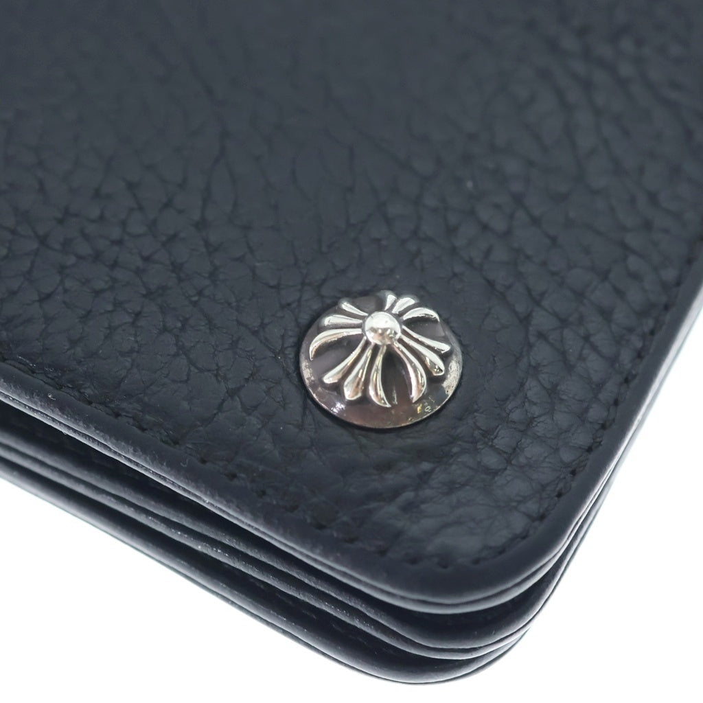 CHROME HEARTS(クロムハーツ) 2ZIP 2ジップ クロスボールボタンレザーウォレット 財布 ブラック