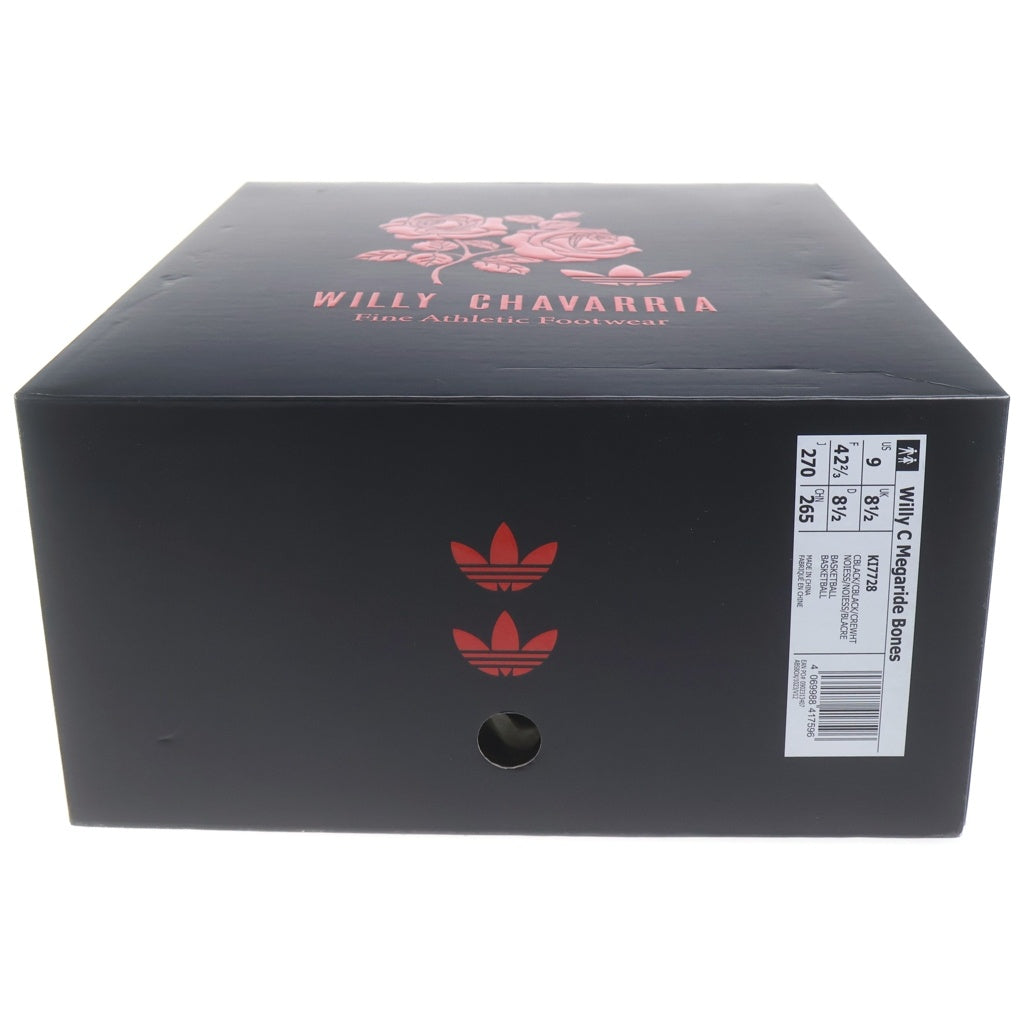 adidas(アディダス) ×WILLY CHAVARRIA MEGARIDE BONES ウィリーチャバリア メガライド ボーン ハイカットスニーカー ブラック/ホワイト US9/27cm KI7728