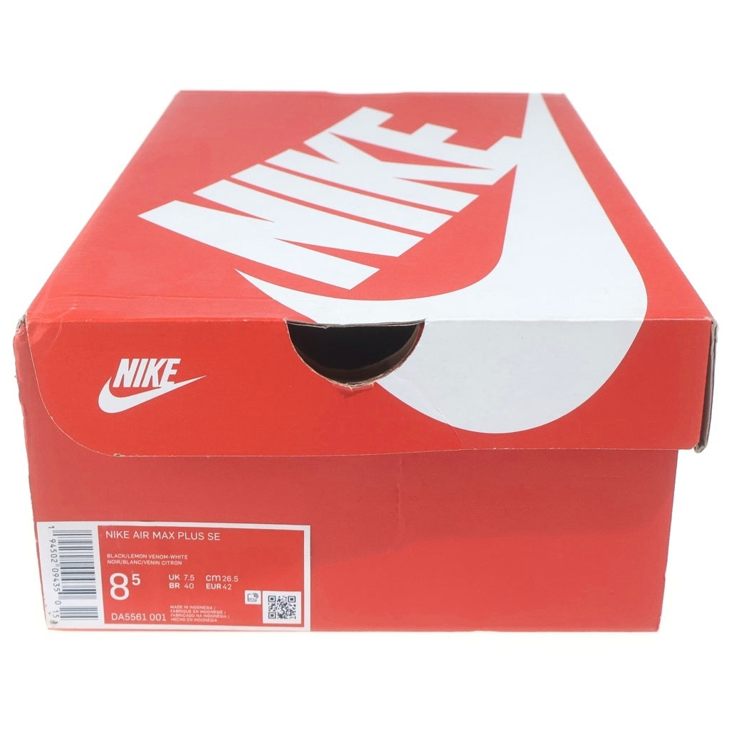NIKE(ナイキ) AIR MAX PLUS SE TV COLOR BARS エアマックス プラス SE ローカットスニーカー ブラック US8.5/26.5cm DA5561-001