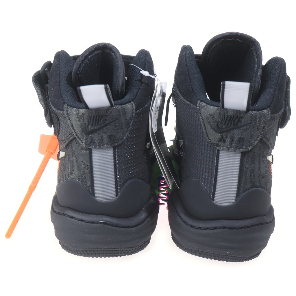 NIKE(ナイキ) ×OFF-WHITE AIR FORCE 1 MID SP オフホワイト エアフォース1 ミッド ミッドカットスニーカー US8.5./26.5m ブラック DO6290-001