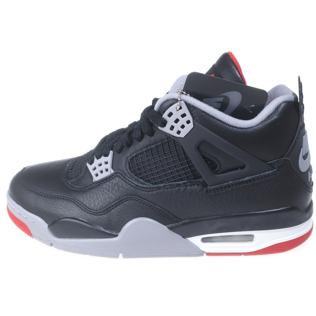 NIKE(ナイキ) AIR JORDAN 4 RETRO BRED REIMAGINED エアジョーダン4 レトロ ブレッド リイマジンド ハイカットスニーカー ブラック US9/27cm FV5029-006