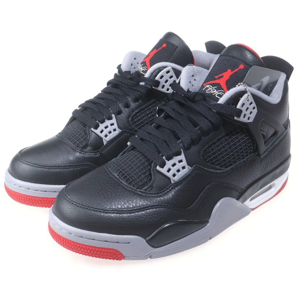 NIKE(ナイキ) AIR JORDAN 4 RETRO BRED REIMAGINED エアジョーダン4 レトロ ブレッド リイマジンド ハイカットスニーカー ブラック US9/27cm FV5029-006