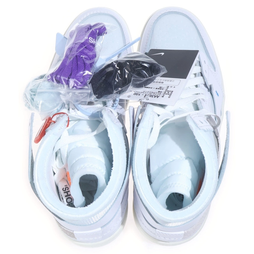 NIKE(ナイキ) ×VIRGIL ABLOH ARCHIVE (V.A.A.) AIR JORDAN 1 RETRO HIGH OG ALASKAAA エアジョーダン1 レトロ アラスカ ハイカットスニーカー ホワイト US9/27cm 3834-100