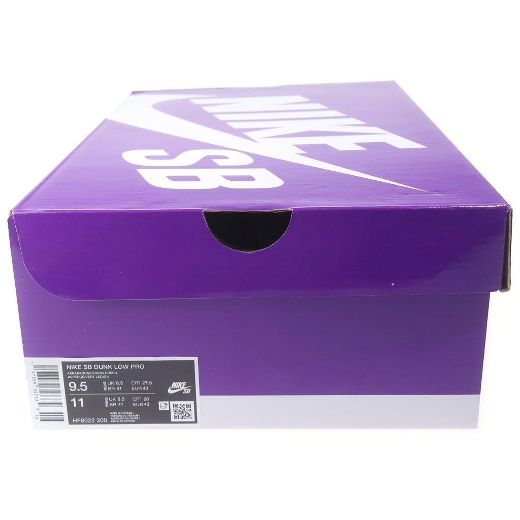 NIKE SB(ナイキエスビー) ×YUTO HORIGOME DUNK LOW PRO 堀米 雄斗 抹茶 ダンク ローカットスニーカー グリーン US9/27cm HF8022-300
