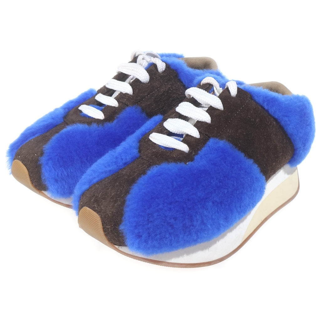 MARNI(マルニ) BIGFOOT ビッグフット ローカット ボアスニーカー ブルー/ブラウン レディース