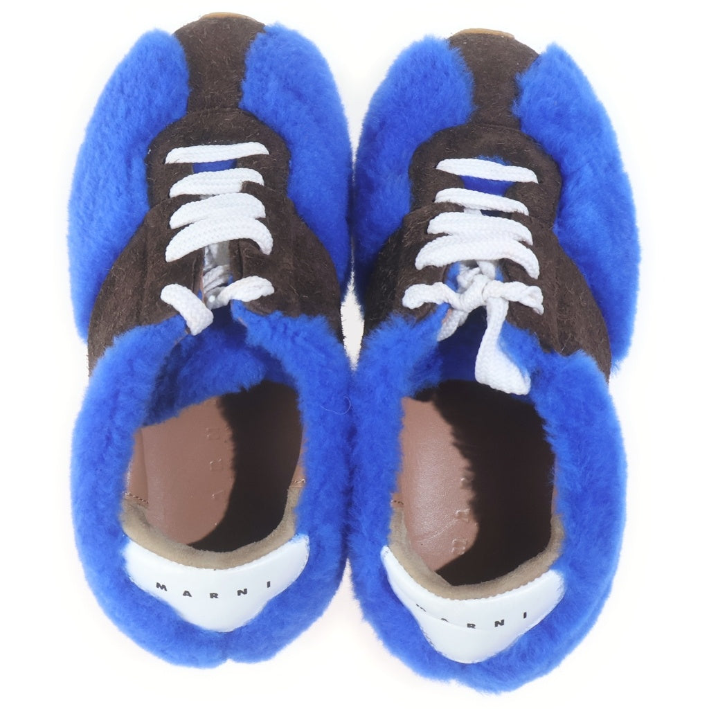 MARNI(マルニ) BIGFOOT ビッグフット ローカット ボアスニーカー ブルー/ブラウン レディース