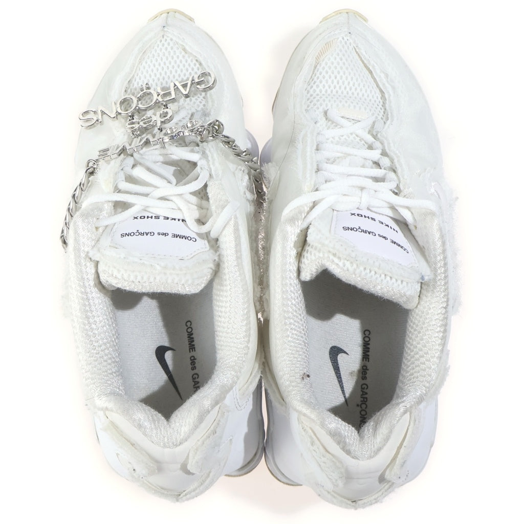 NIKE(ナイキ) ×COMME des GARCONS WOMEN'S SHOX TL コムデギャルソン ウィメンズ ショックス ローカットスニーカー ホワイト US7/24cm CJ0546-100 レディース