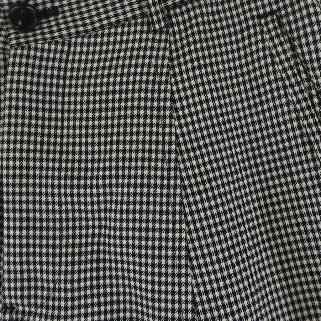 COMME des GARCONS(コムデギャルソン) 23SS チェック柄 サルエルパンツ ブラック/ホワイト RJ-P007