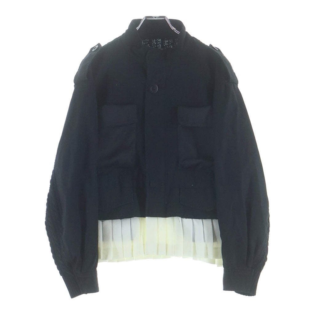 UNDERCOVER(アンダーカバー) 25AW 袖切替ブルゾン ドッキングジャケット ブラック/ホワイト レディース UP1E1208