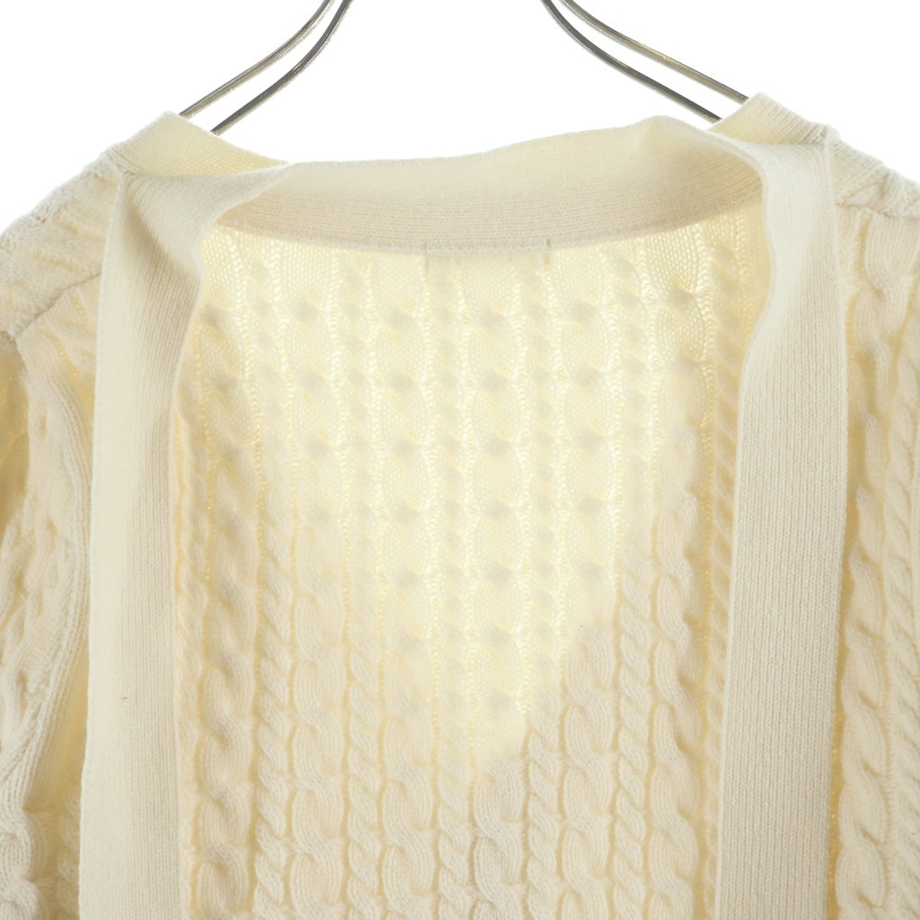 UNDERCOVER(アンダーカバー) 23AW チョーカー付き カーディガン ホワイト レディース UP2C1903
