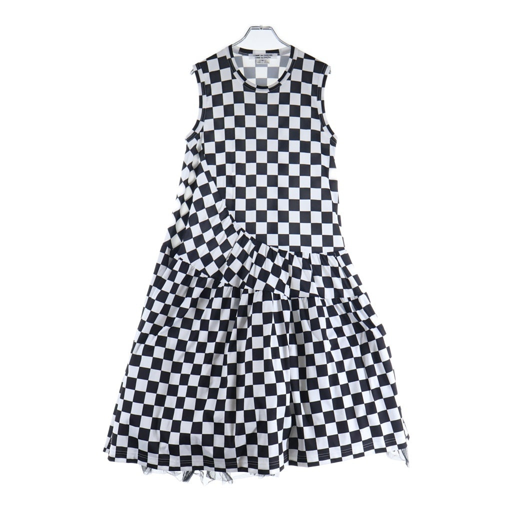 COMME des GARCONS COMME des GARCONS(コムデギャルソンコムデギャルソン) チェッカーフラッグ ワンピース ブラック/ホワイト レディース RM-T021
