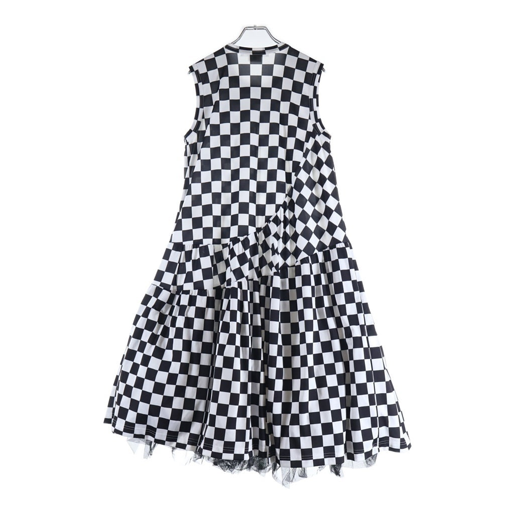 COMME des GARCONS COMME des GARCONS(コムデギャルソンコムデギャルソン) チェッカーフラッグ ワンピース ブラック/ホワイト レディース RM-T021