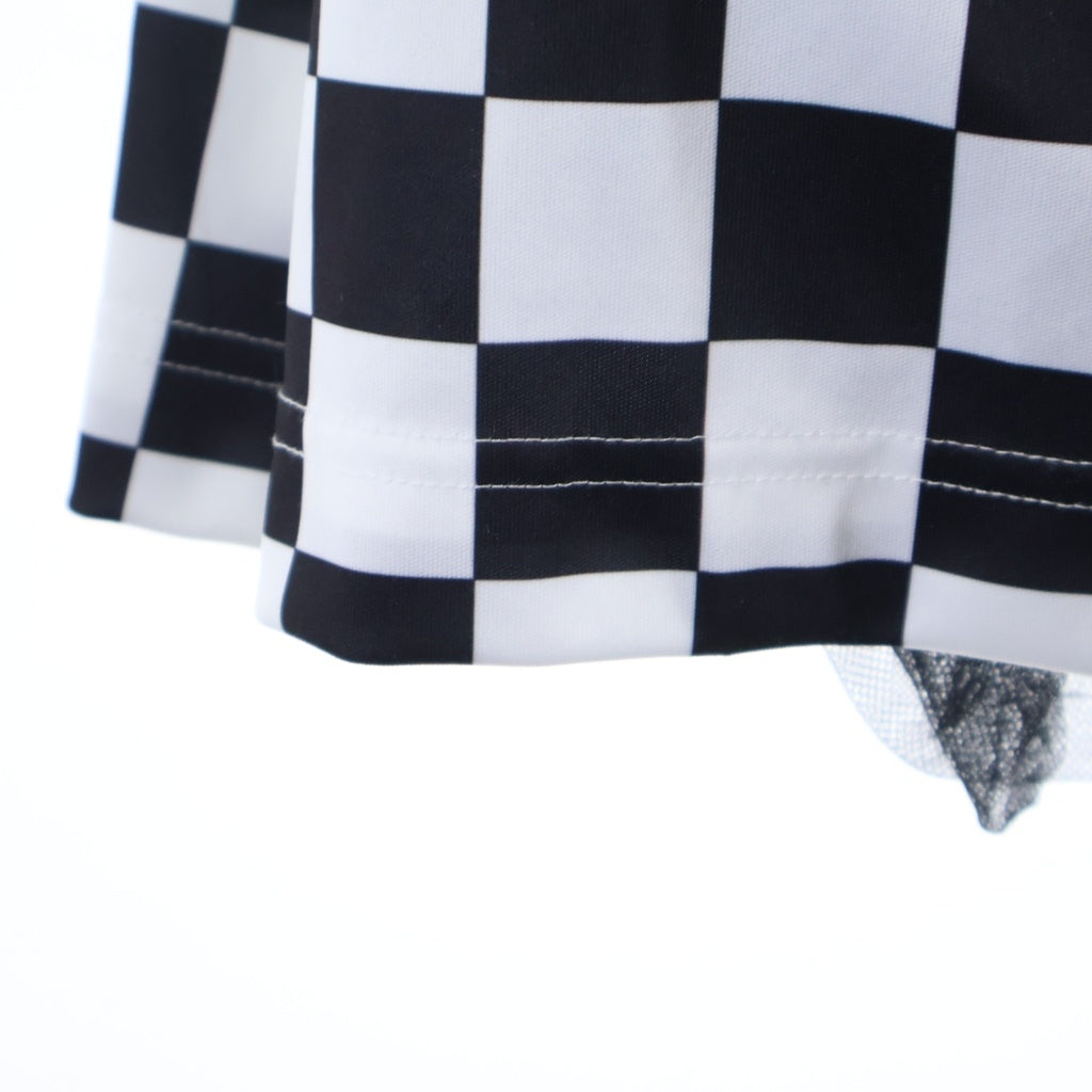 COMME des GARCONS COMME des GARCONS(コムデギャルソンコムデギャルソン) チェッカーフラッグ ワンピース ブラック/ホワイト レディース RM-T021