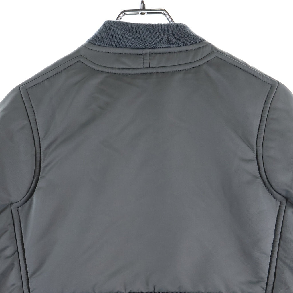 NOIR KEI NINOMIYA(ノワール ケイニノミヤ) 18AW ドッキングMA-1Aラインボンバージャケット グレー 3B-J026 3B-J026