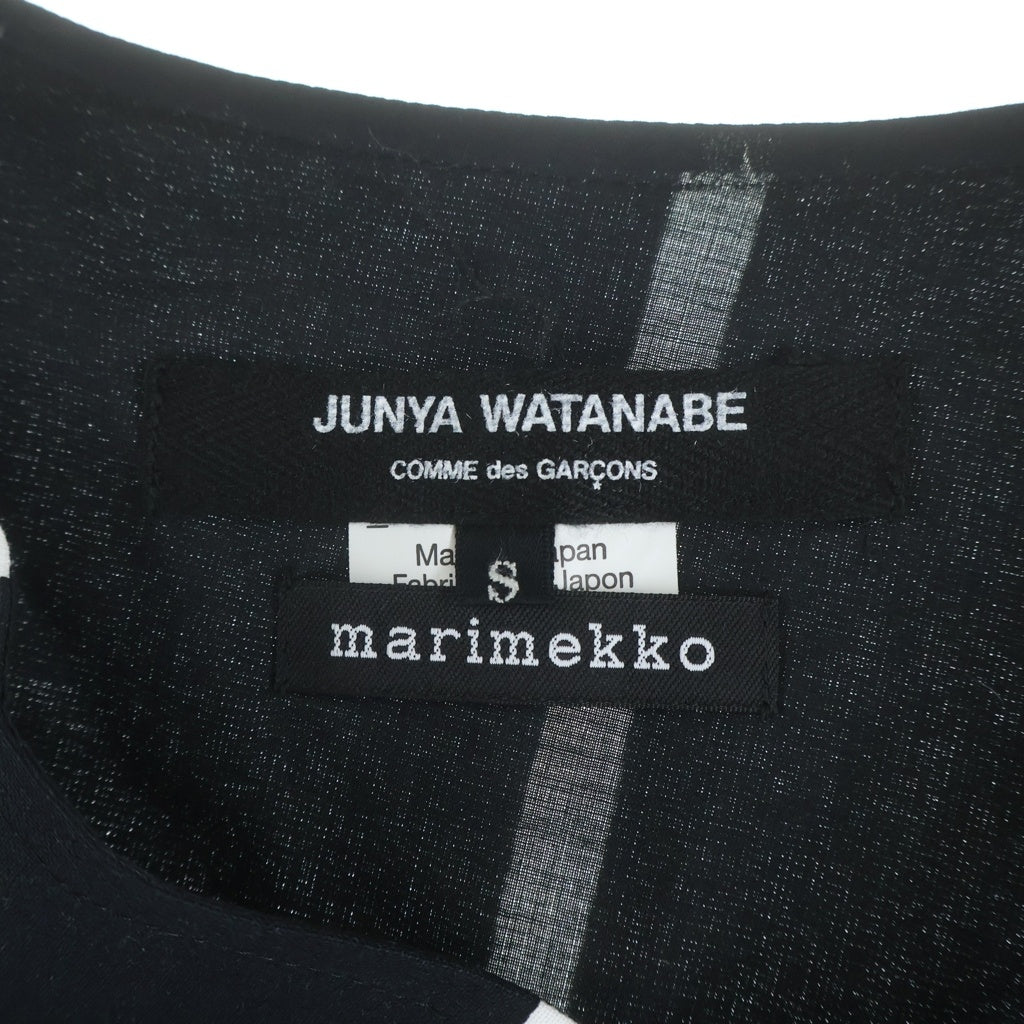 JUNYA WATANABE COMME des GARCONS(ジュンヤワタナベ コムデギャルソン) 18SS マリメッコ変形 アシンメトリー ドレス ワンピース ブラック/ホワイト JA-O068 レディース