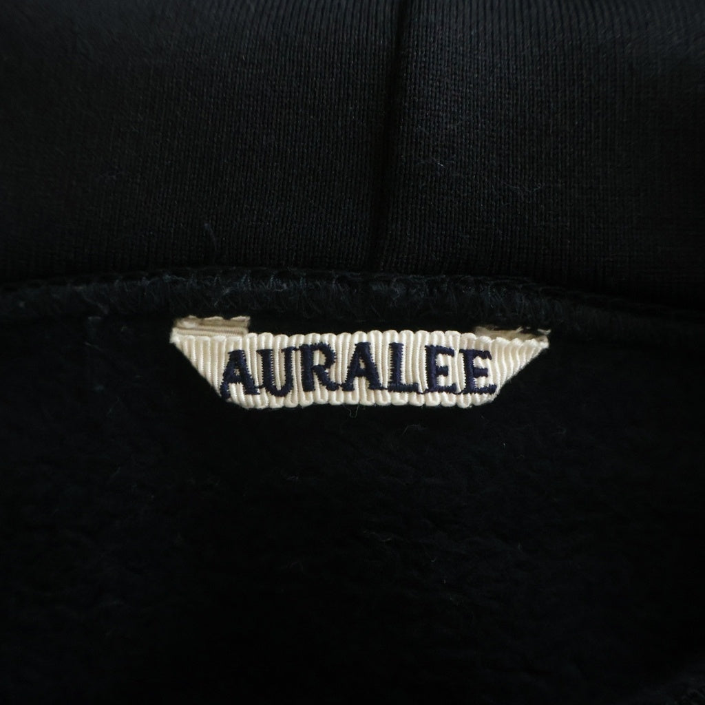 AURALEE(オーラリー) BAGGY POLYESTER SWEAT PARKA バギー ポリエステル スウエット パーカー ブラック A9AP05PU
