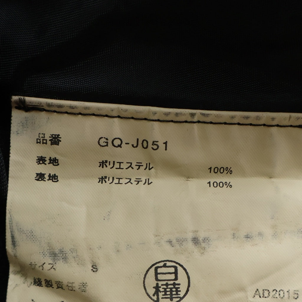 COMME des GARCONS(コムデギャルソン) 15AW トレンチコート ボタンフライ ポリ縮絨 ブラック GQ-J051 レディース