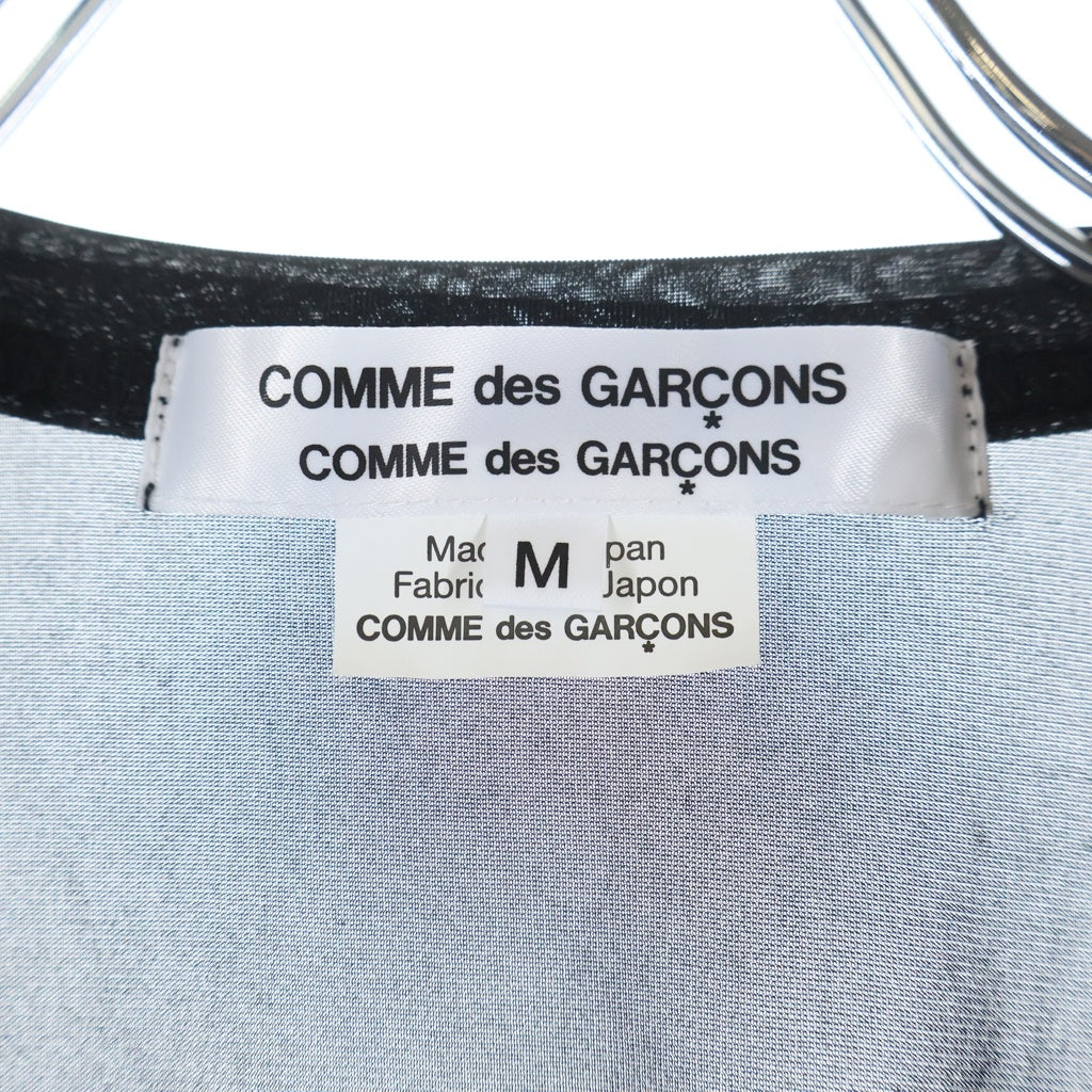COMME des GARCONS COMME des GARCONS(コムデギャルソンコムデギャルソン) クルーネック シースルー 長袖Tシャツ カットソー ブラック RF-T019 レディース