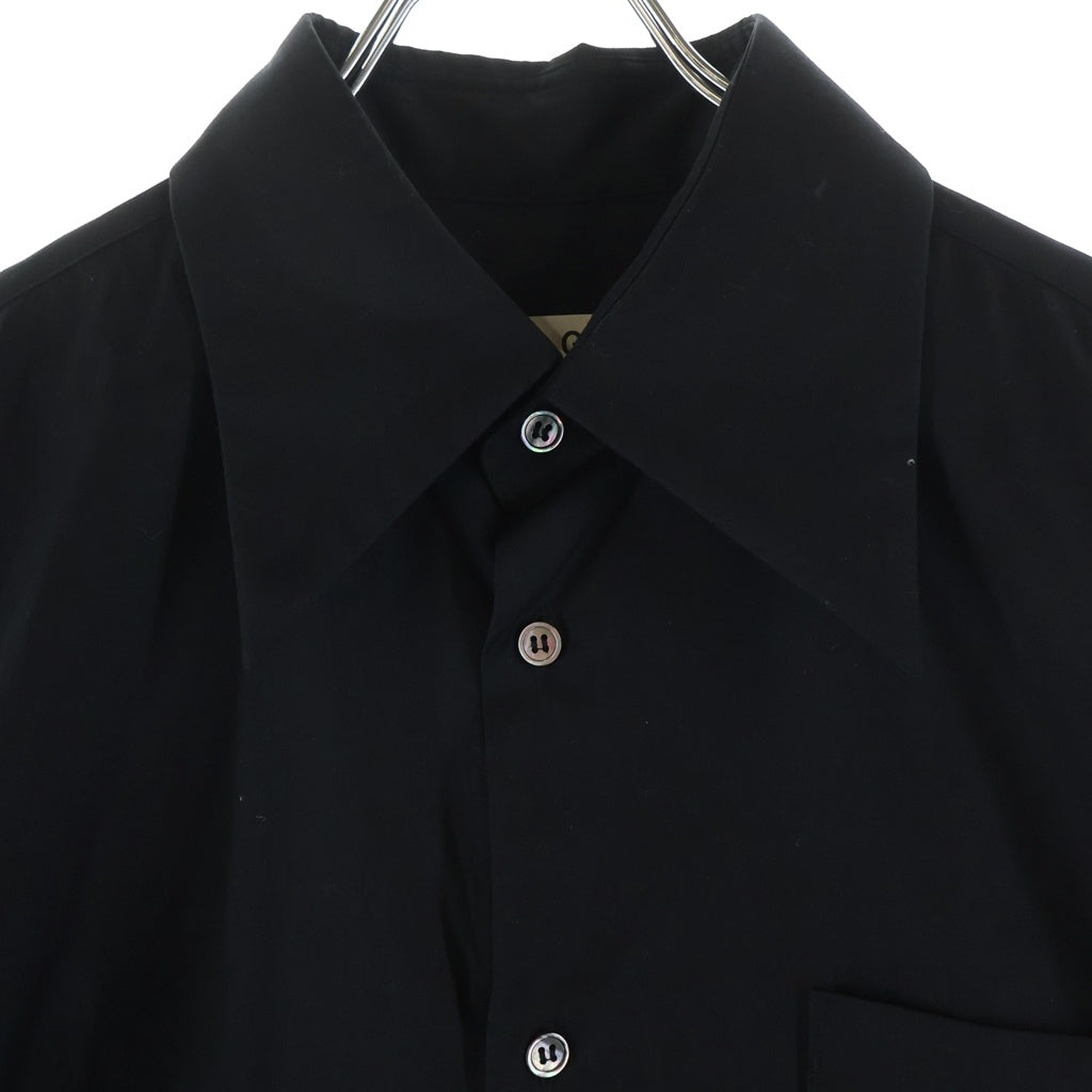 COMME des GARCONS(コムデギャルソン) 18AW ロング丈 フリル付き 長袖シャツ ブラック レディース GC-B008