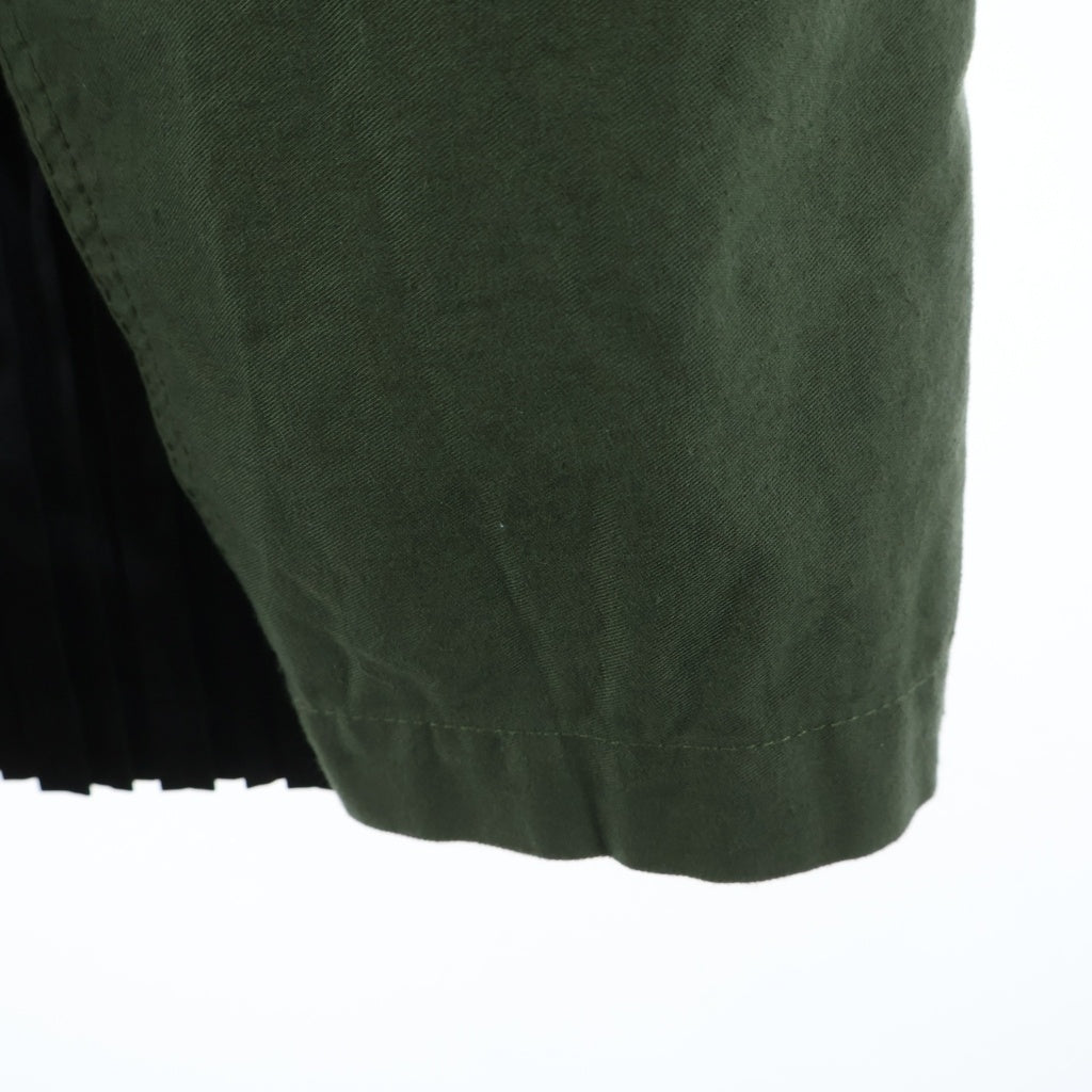 JUNYA WATANABE COMME des GARCONS(ジュンヤワタナベ コムデギャルソン) 22AW プリーツ ドッキング レイヤード カーゴパンツ カーキ/ブラック JJ-P020 レディース