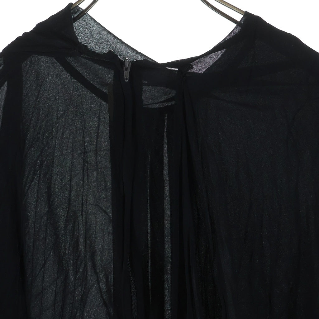 COMME des GARCONS COMME des GARCONS(コムデギャルソンコムデギャルソン) 23SS 半袖 シアーワンピース ブラック レディース RK-O002