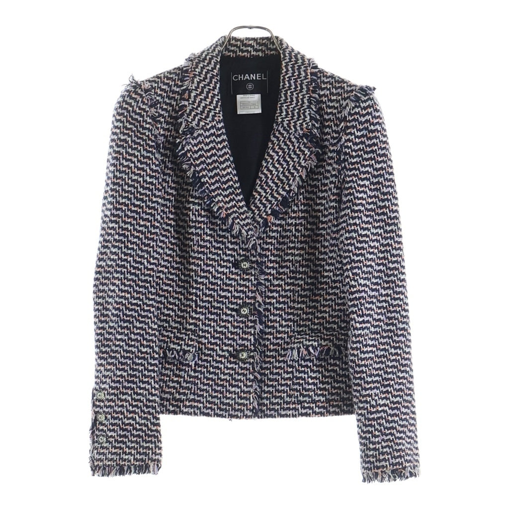 CHANEL(シャネル) ココマークボタン ツイード ジャケット マルチ レディース P23159V13800