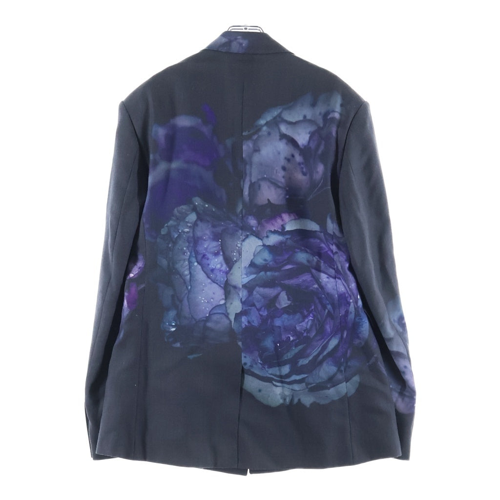 LAD MUSICIAN(ラッドミュージシャン) 22SS FLOWER SHAPE JACKET フラワープリント シェイプ ジャケット グレー 2122-317