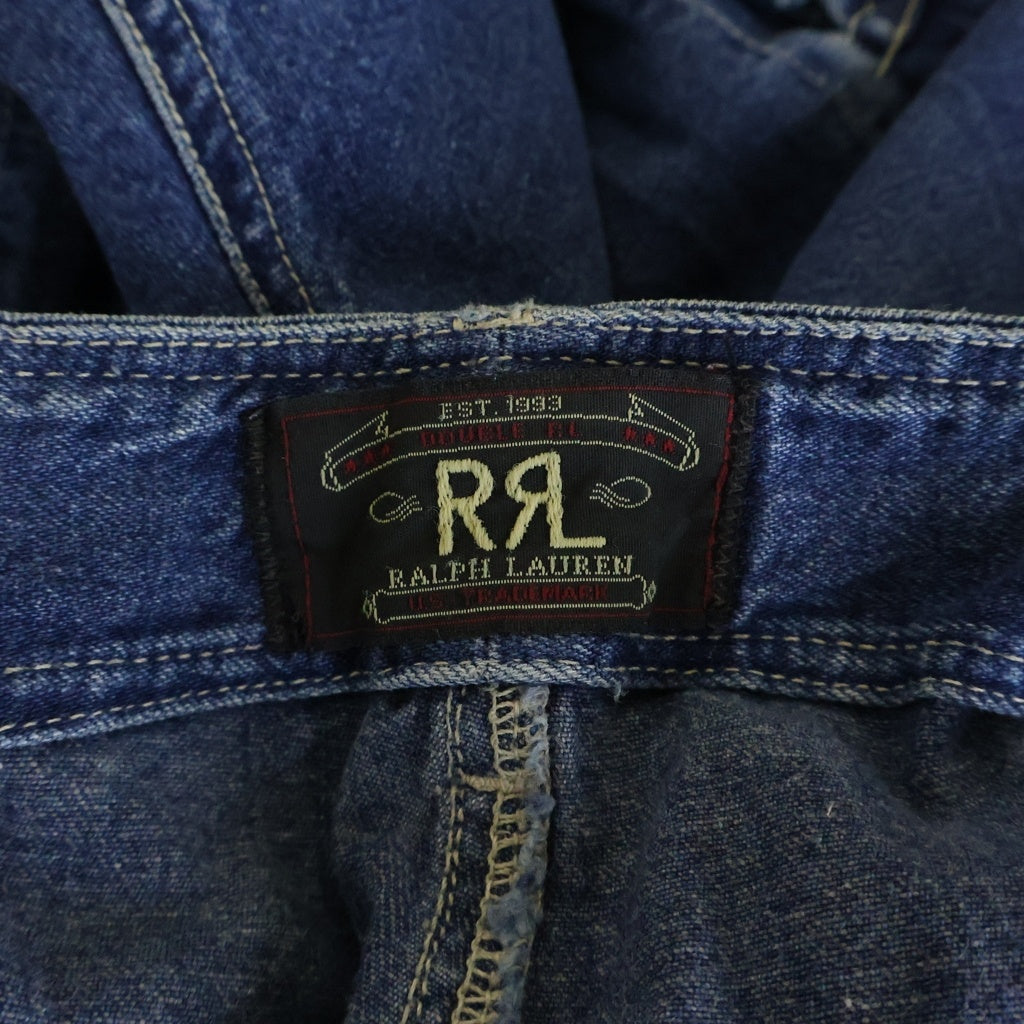 RRL(ダブルアールエル) 90S デニム カーゴパンツ ライトブルー