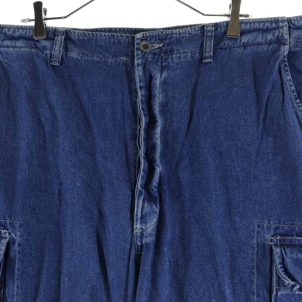 RRL(ダブルアールエル) 90S デニム カーゴパンツ ライトブルー