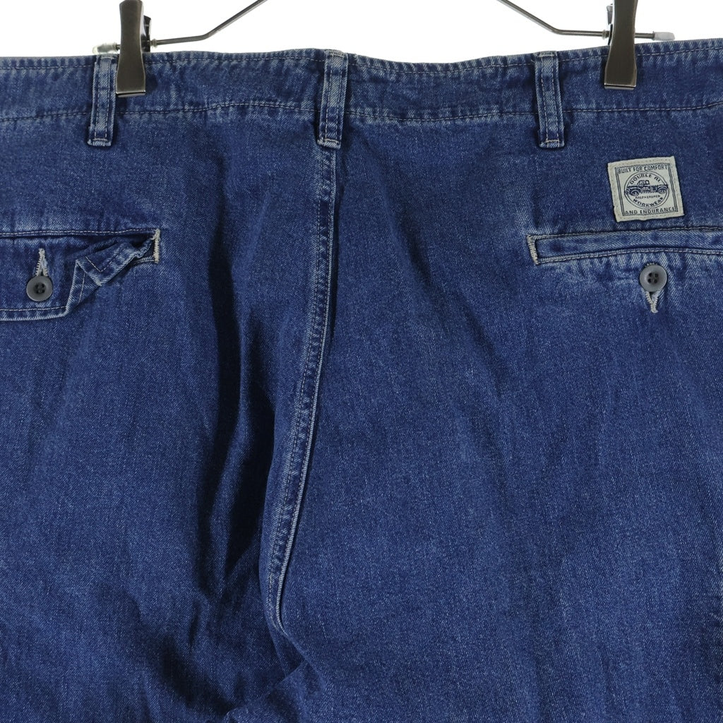 RRL(ダブルアールエル) 90S デニム カーゴパンツ ライトブルー