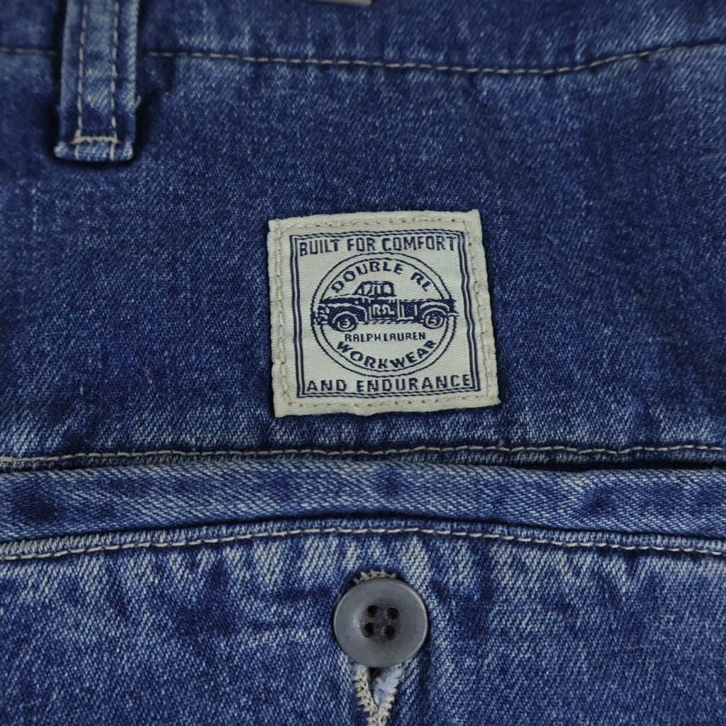 RRL(ダブルアールエル) 90S デニム カーゴパンツ ライトブルー