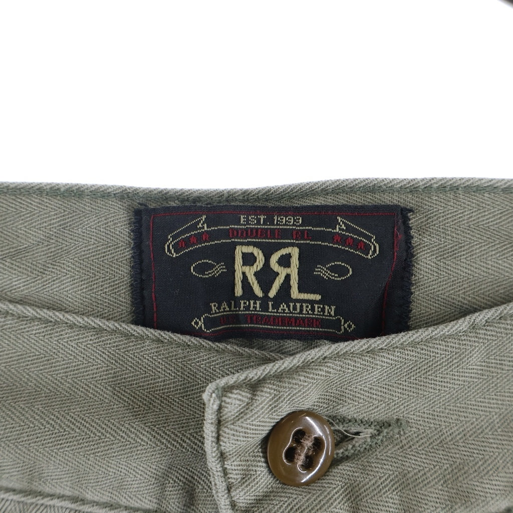 RRL(ダブルアールエル) 90S 三ツ星タグ ボタンフライ テーパード チノパンツ カーキ