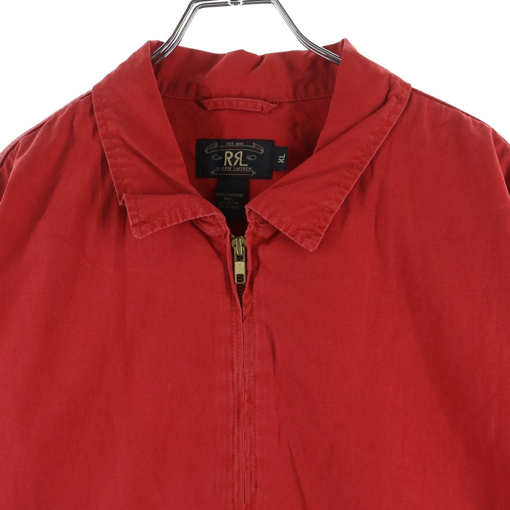 RRL(ダブルアールエル) 90S 三ツ星タグ スイングトップ ジップアップ ジャケット レッド