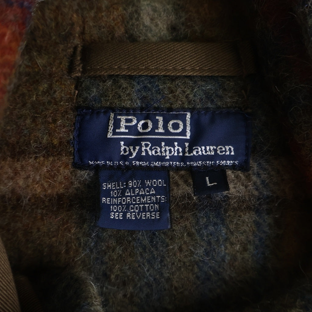 POLO RALPH LAUREN(ポロラルフローレン) 90S チェック柄 ダッフルコート マルチ
