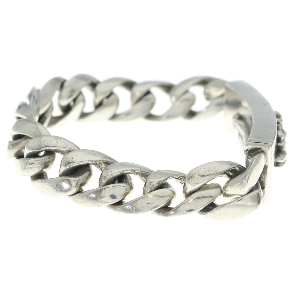 CHROME HEARTS(クロムハーツ) ID FLORAL CRS フローラルクロスIDクラシックリンク ブレスレット 13LINK シルバー BCA164