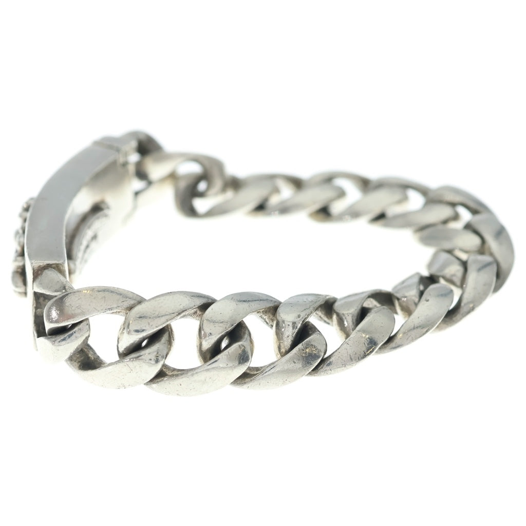 CHROME HEARTS(クロムハーツ) ID FLORAL CRS フローラルクロスIDクラシックリンク ブレスレット 13LINK シルバー BCA164