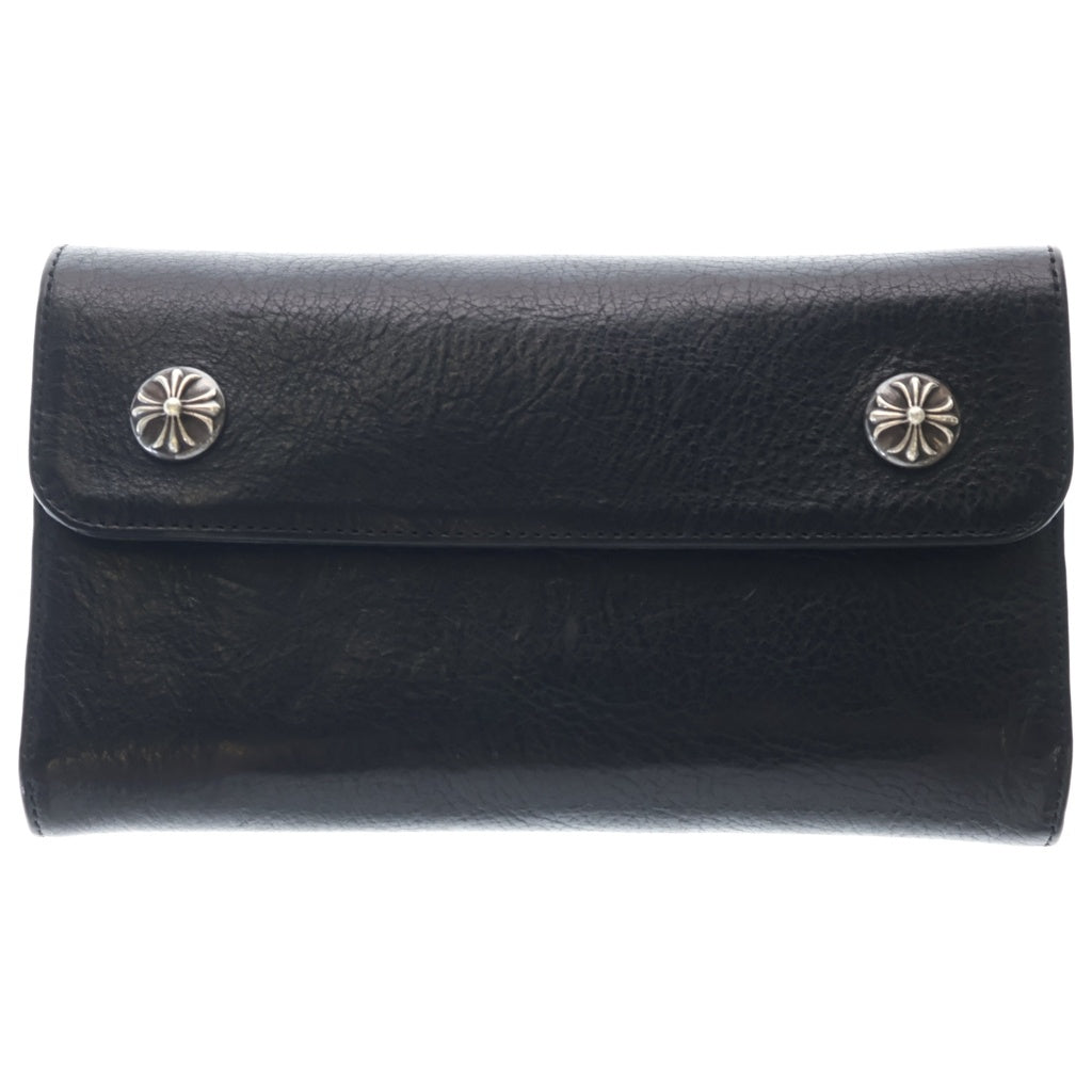 CHROME HEARTS(クロムハーツ) WAVE ウェーブ レザーウォレット 財布 ブラック