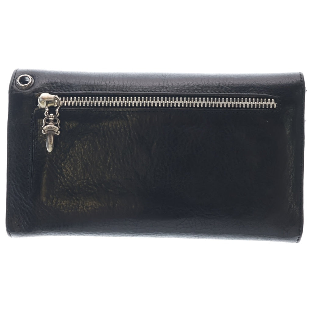 CHROME HEARTS(クロムハーツ) WAVE ウェーブ レザーウォレット 財布 ブラック