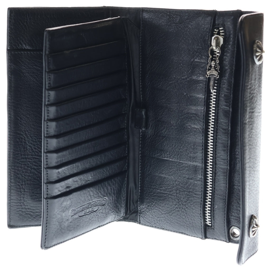 CHROME HEARTS(クロムハーツ) WAVE ウェーブ レザーウォレット 財布 ブラック