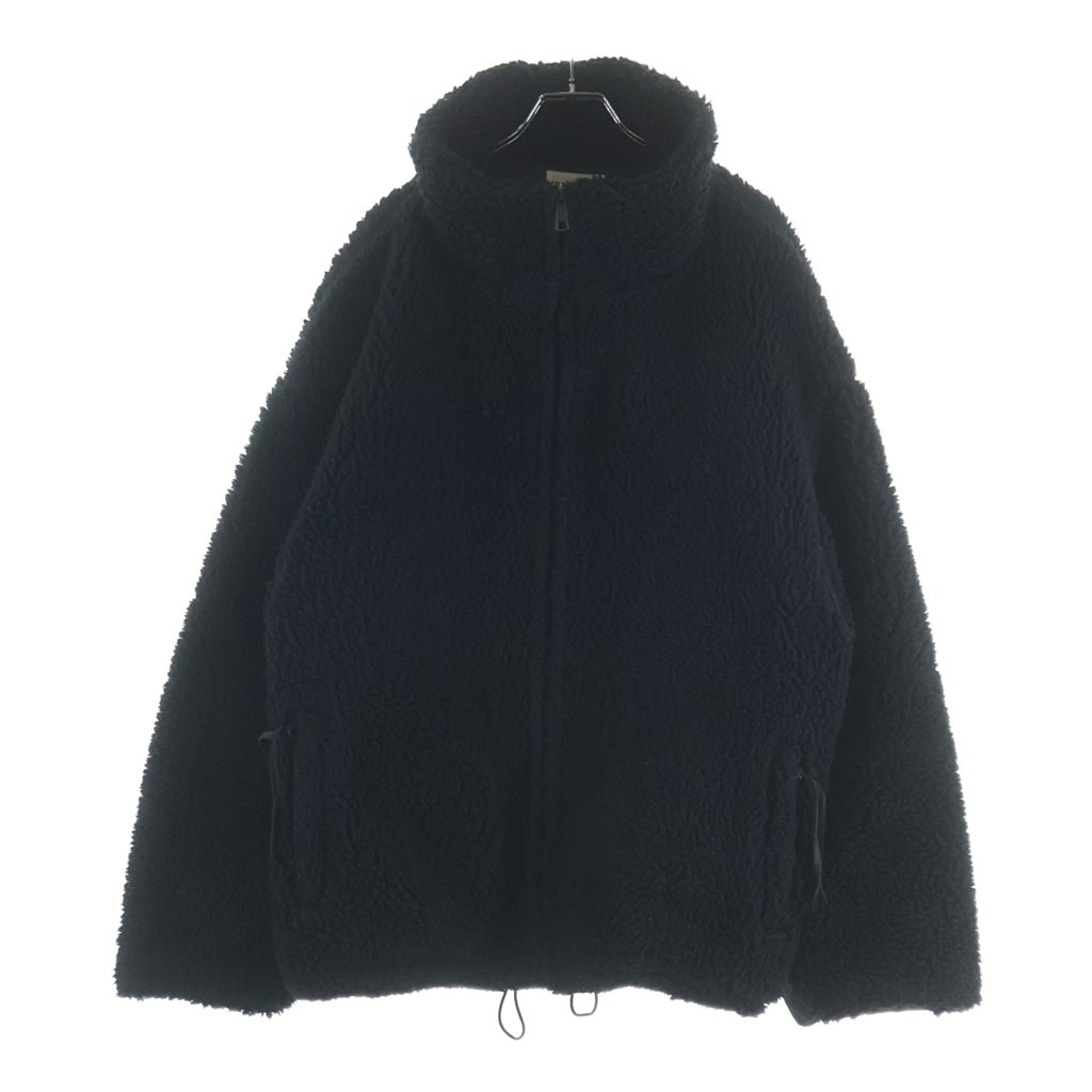 BOWWOW(バウワウ) 19AW xROYAL FLASH ×ロイヤルフラッシュ別注 ハンド ペイント ジップアップ ボアジャケット ブラック BW19FW-RF01
