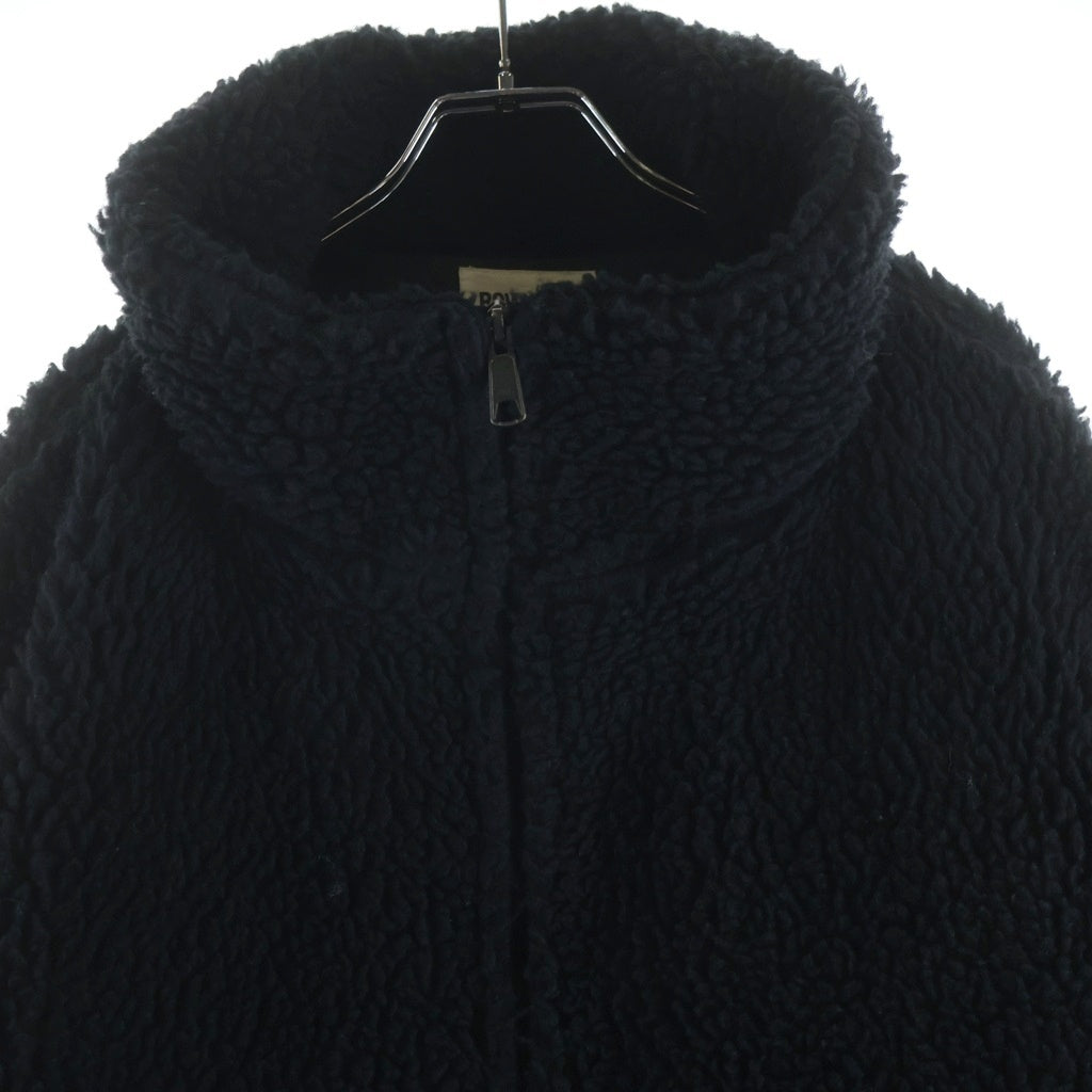 BOWWOW(バウワウ) 19AW xROYAL FLASH ×ロイヤルフラッシュ別注 ハンド ペイント ジップアップ ボアジャケット ブラック BW19FW-RF01
