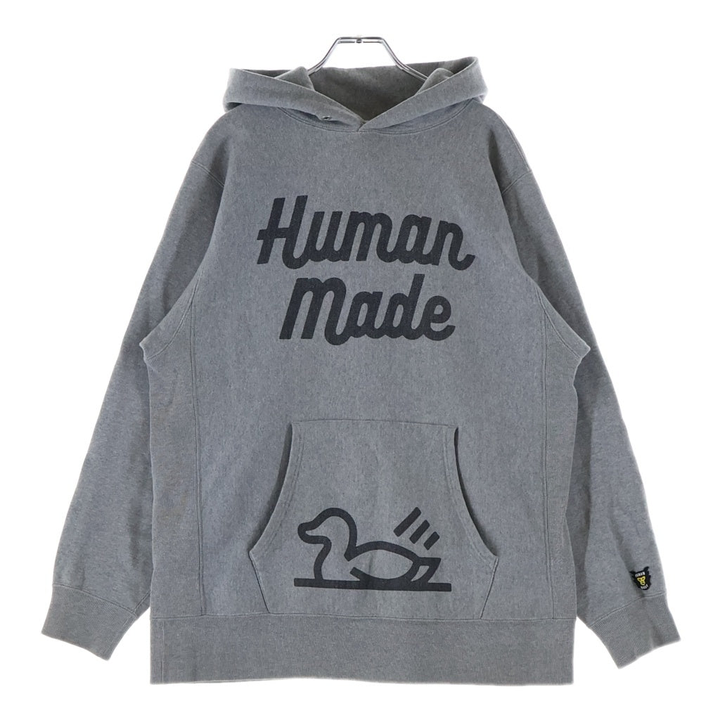 HUMAN MADE(ヒューマンメイド) ダックプリント プルオーバーパーカー グレー
